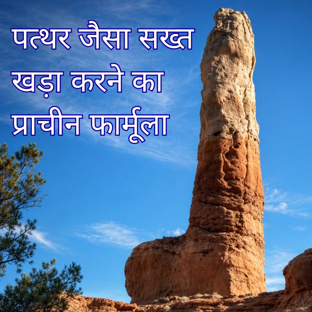 पत्थर जैसा सख्त खड़ा करने का प्राचीन फार्मूला